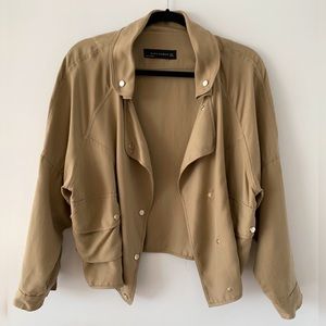 Zara Oversized Safari Crop Jacket